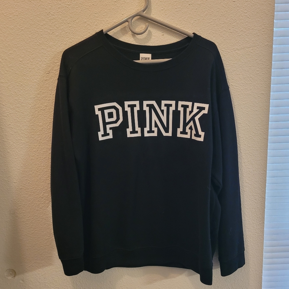 PINK black sweatshirt size m